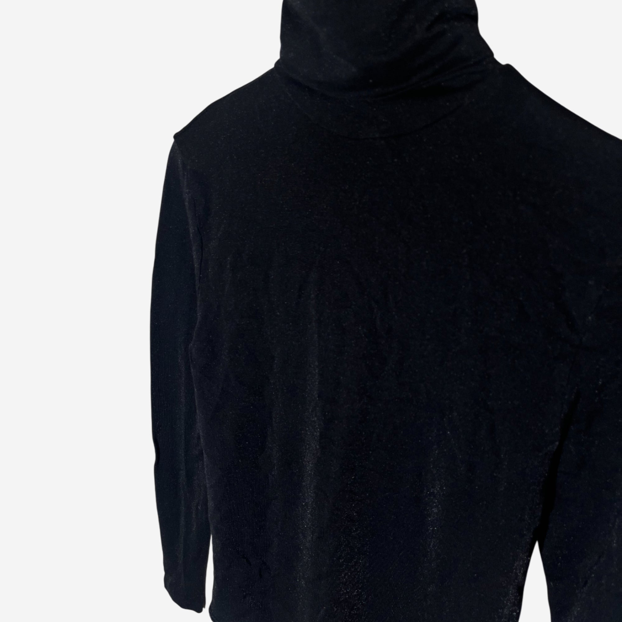 Långärmad topp med polokrage (XS)