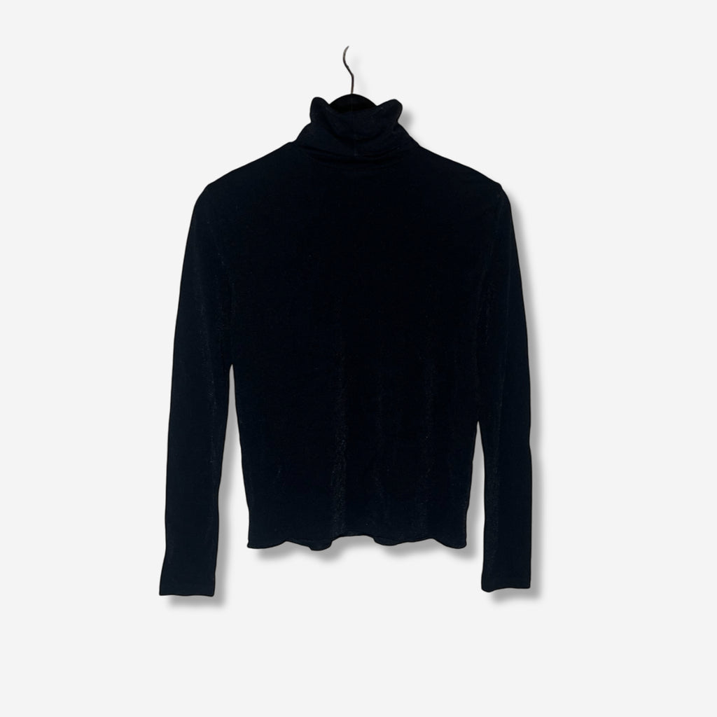 Långärmad topp med polokrage (XS)