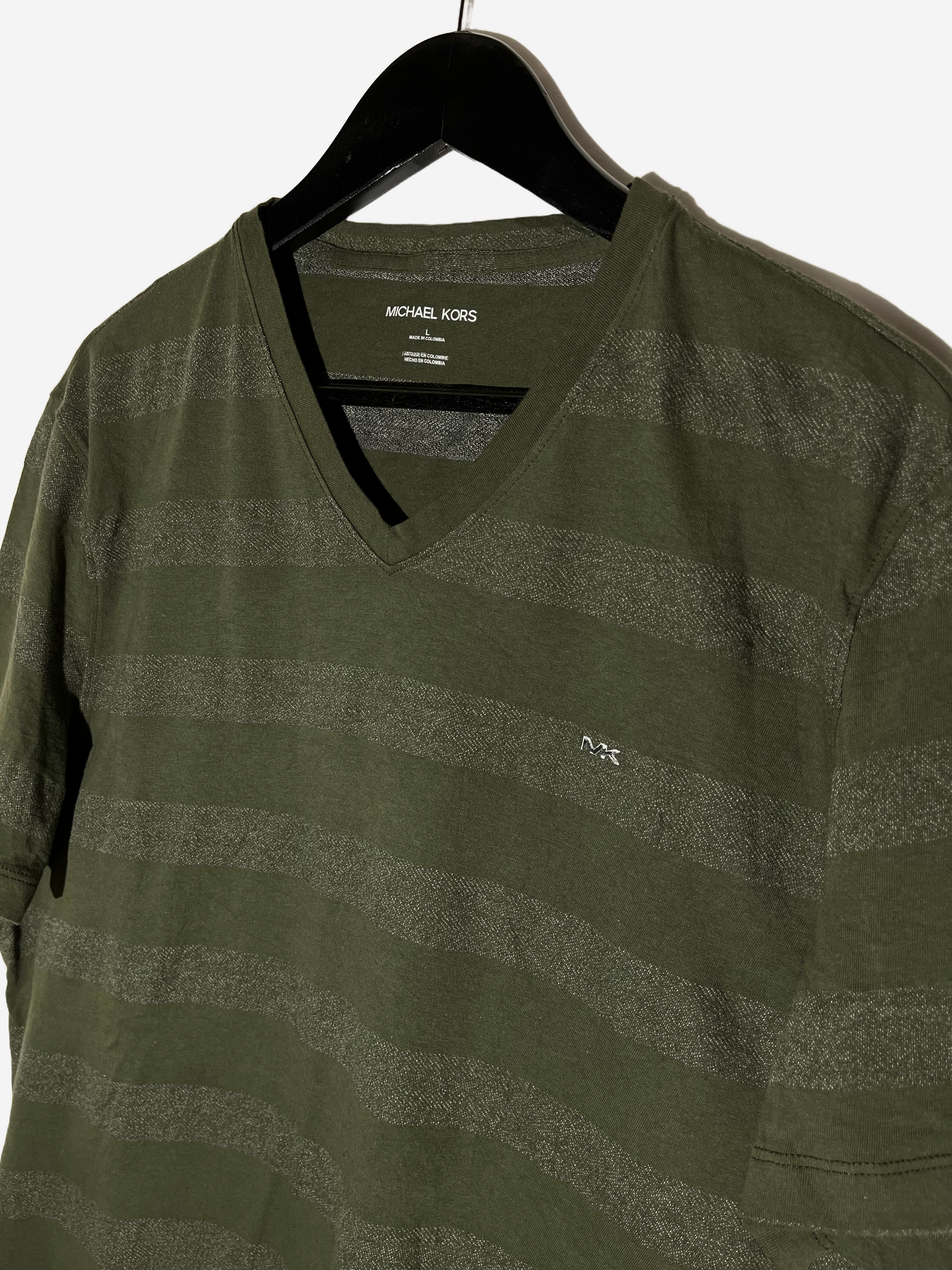 Randig T-shirt (L) - Evinto