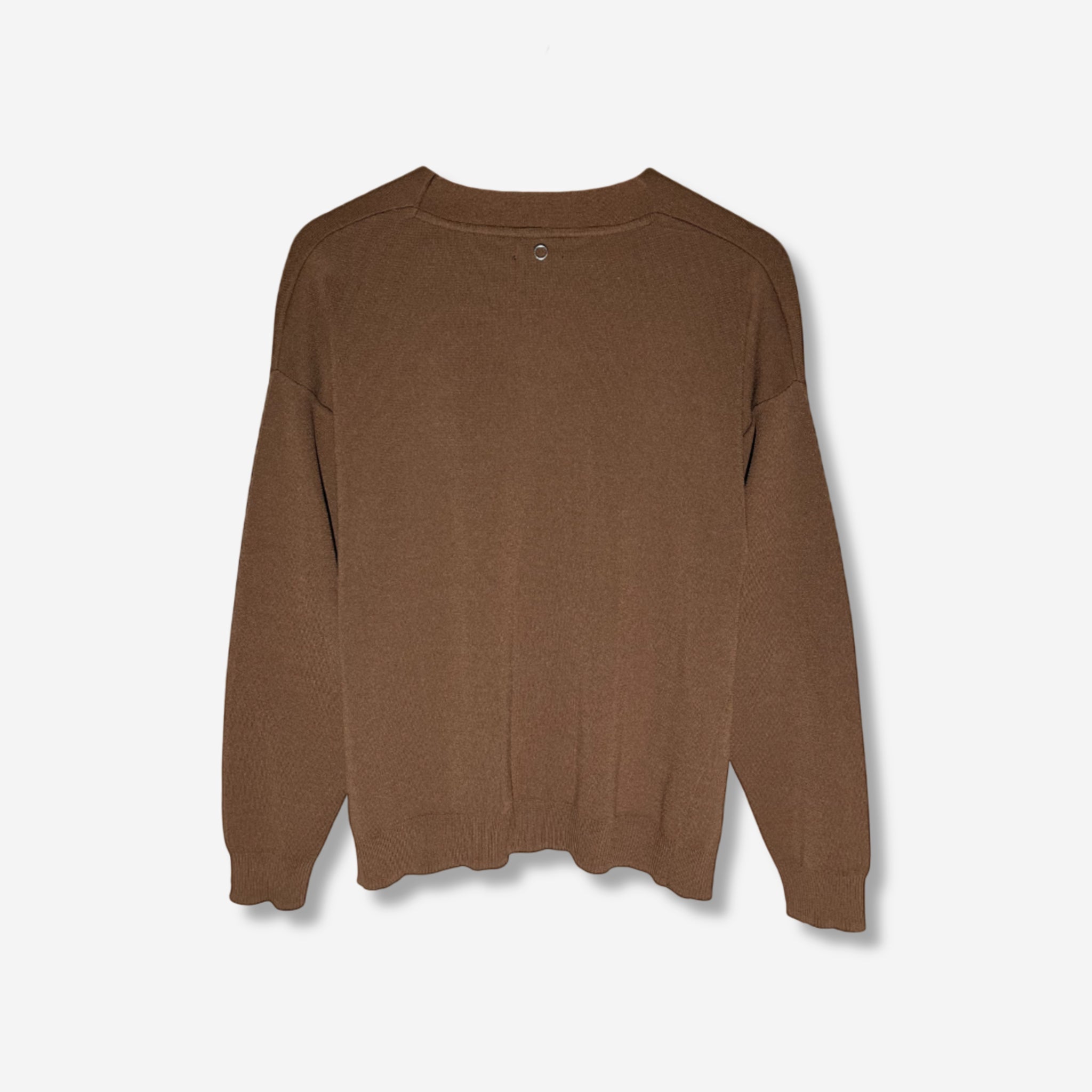 Stickad tröja med v-ringning (M) - Evinto