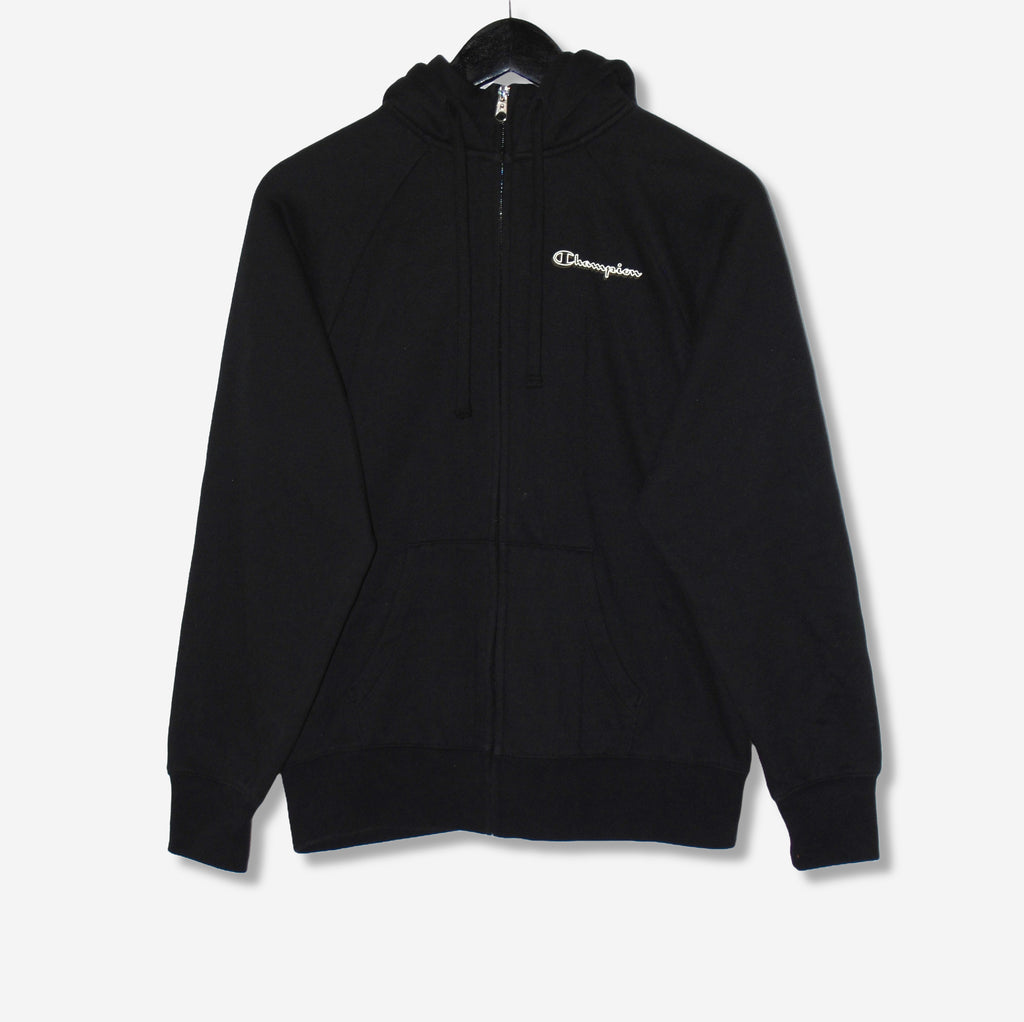 Svart Hoodie med zip (S) - Evinto
