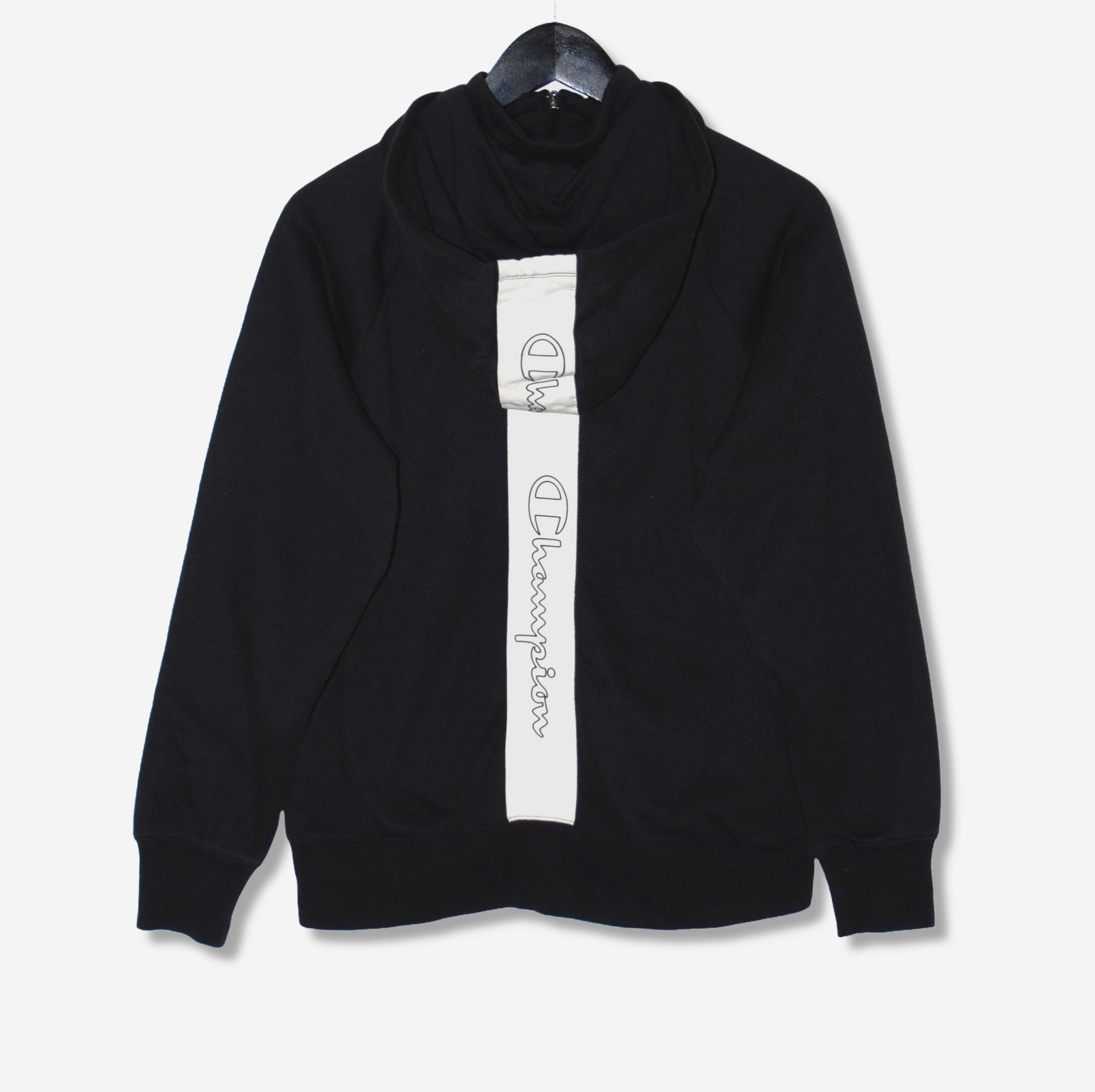 Svart Hoodie med zip (S) - Evinto