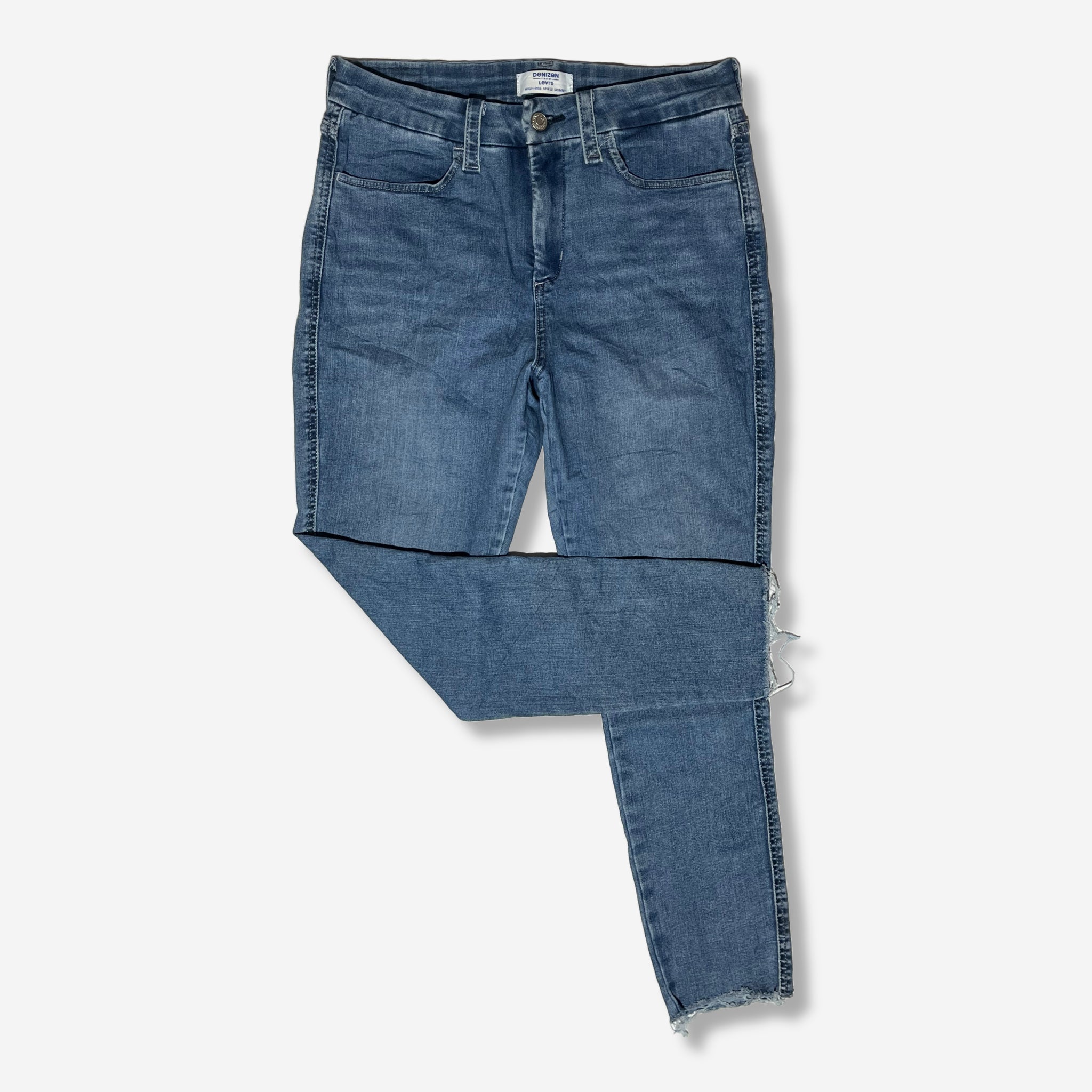 High Rise Ankle Skinny Jeans (W31 x L27) - Evinto