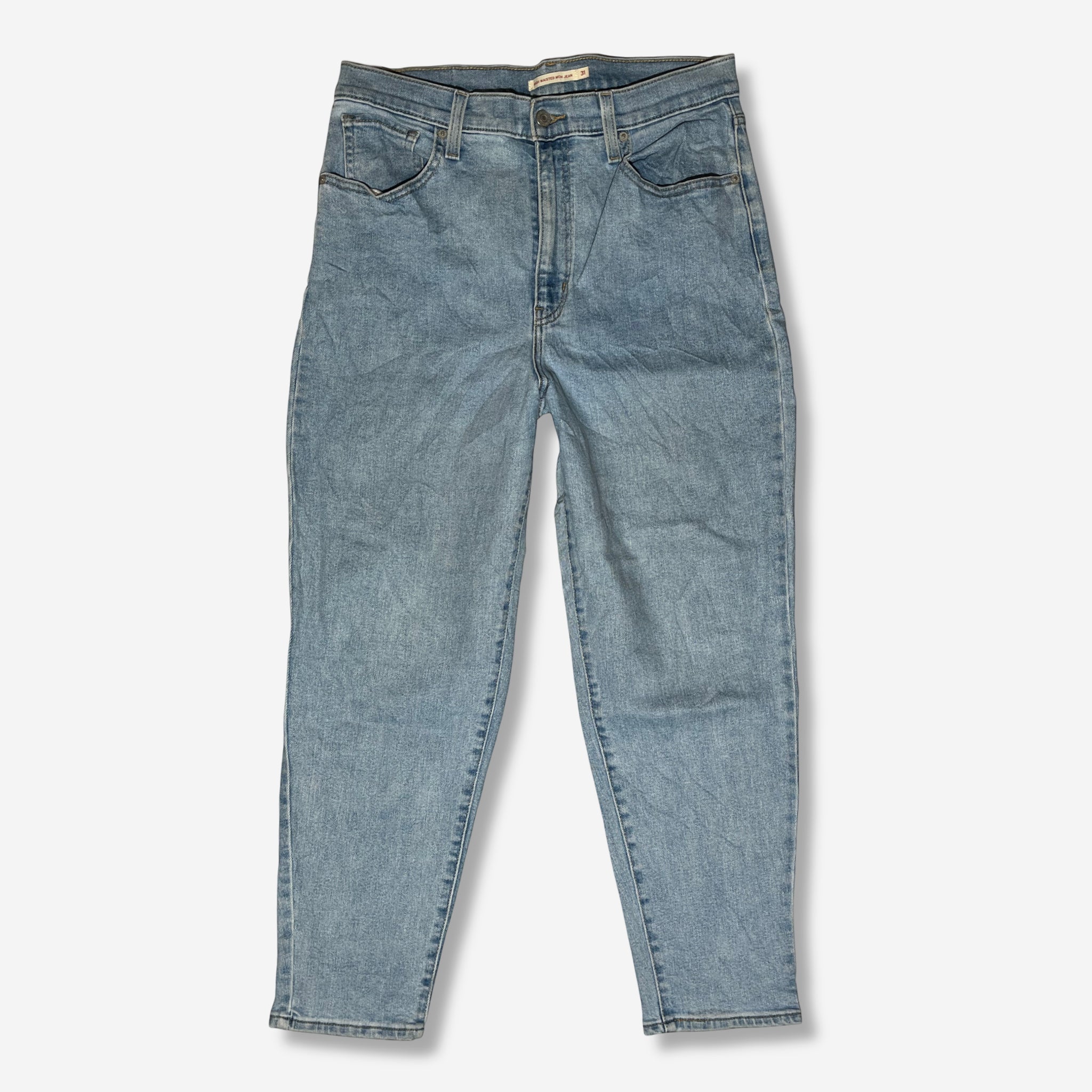 High Waisted Mom Jeans (W31 x L27) - Evinto