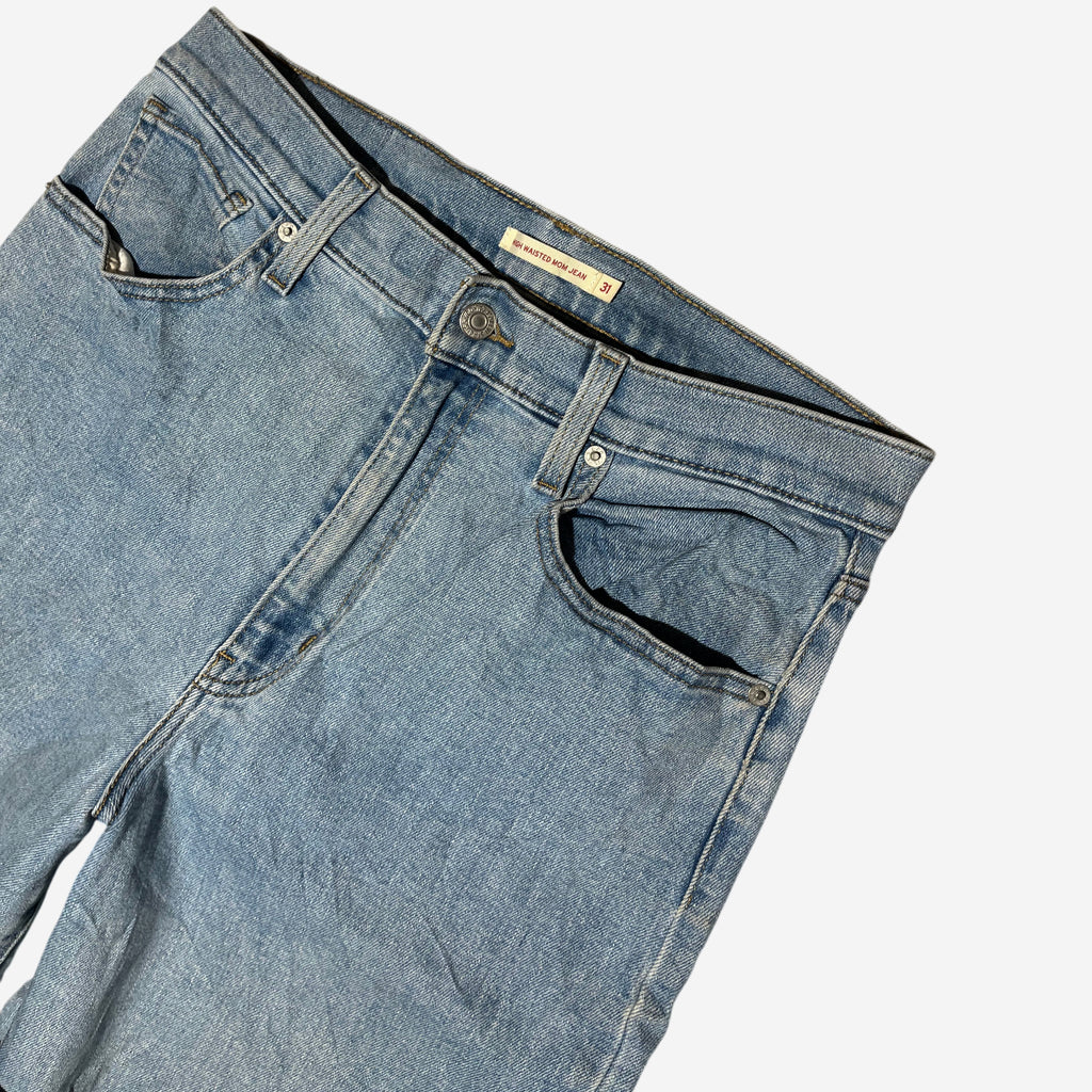 High Waisted Mom Jeans (W31 x L27) - Evinto