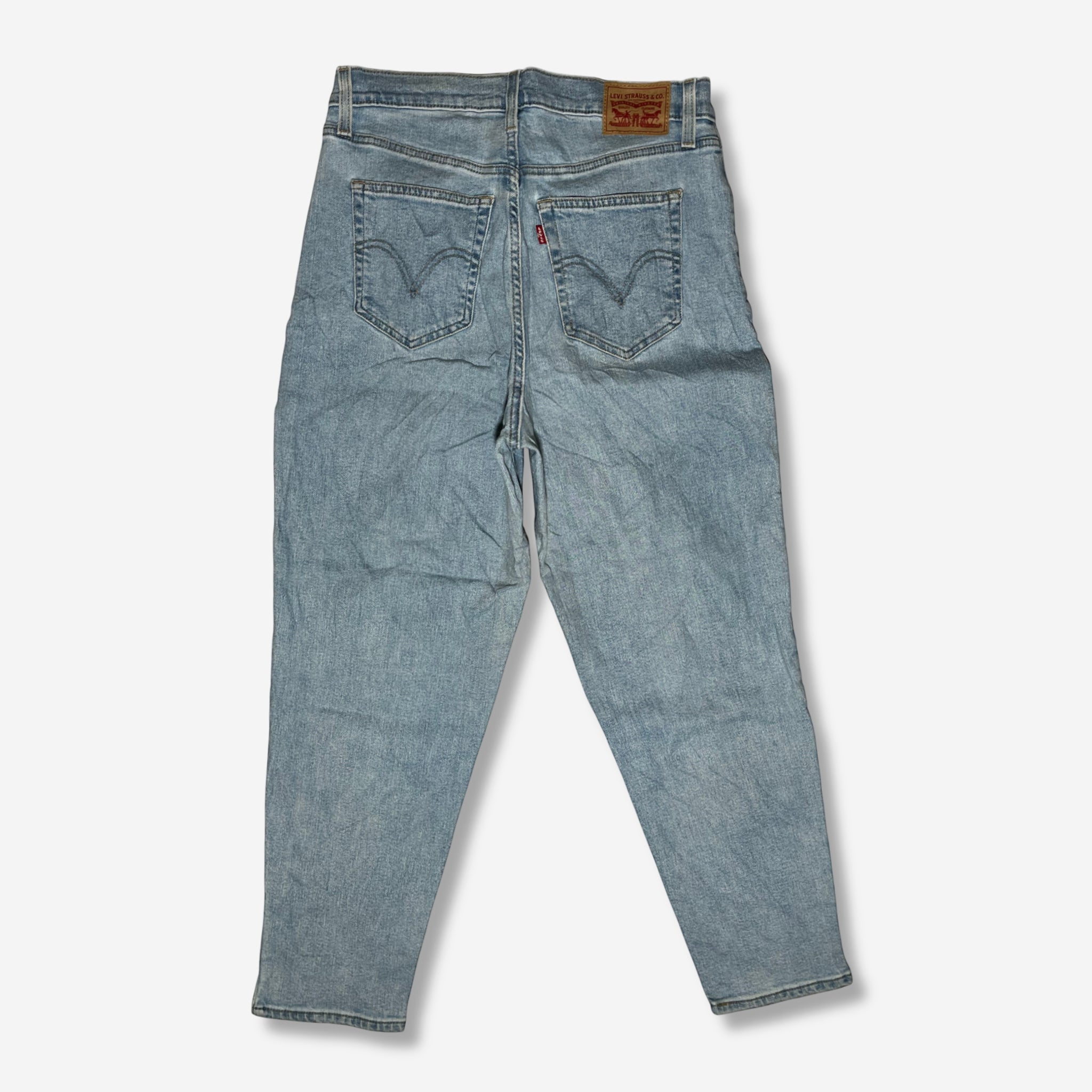 High Waisted Mom Jeans (W31 x L27) - Evinto