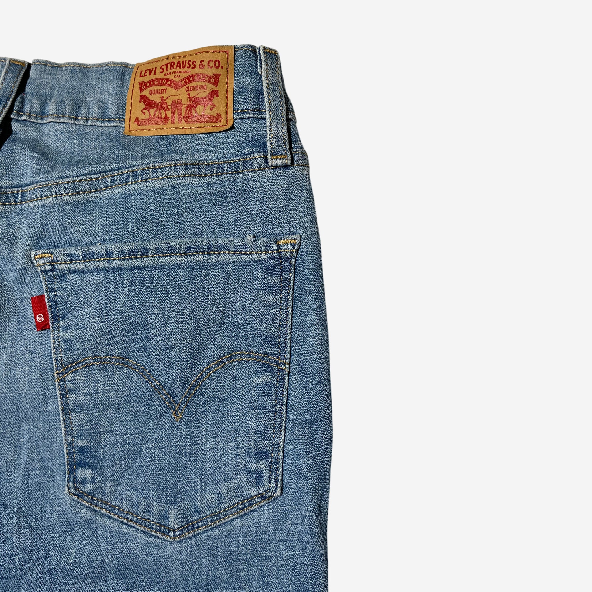 724' High Rise Straight Jeans (W27 x L32) - Evinto