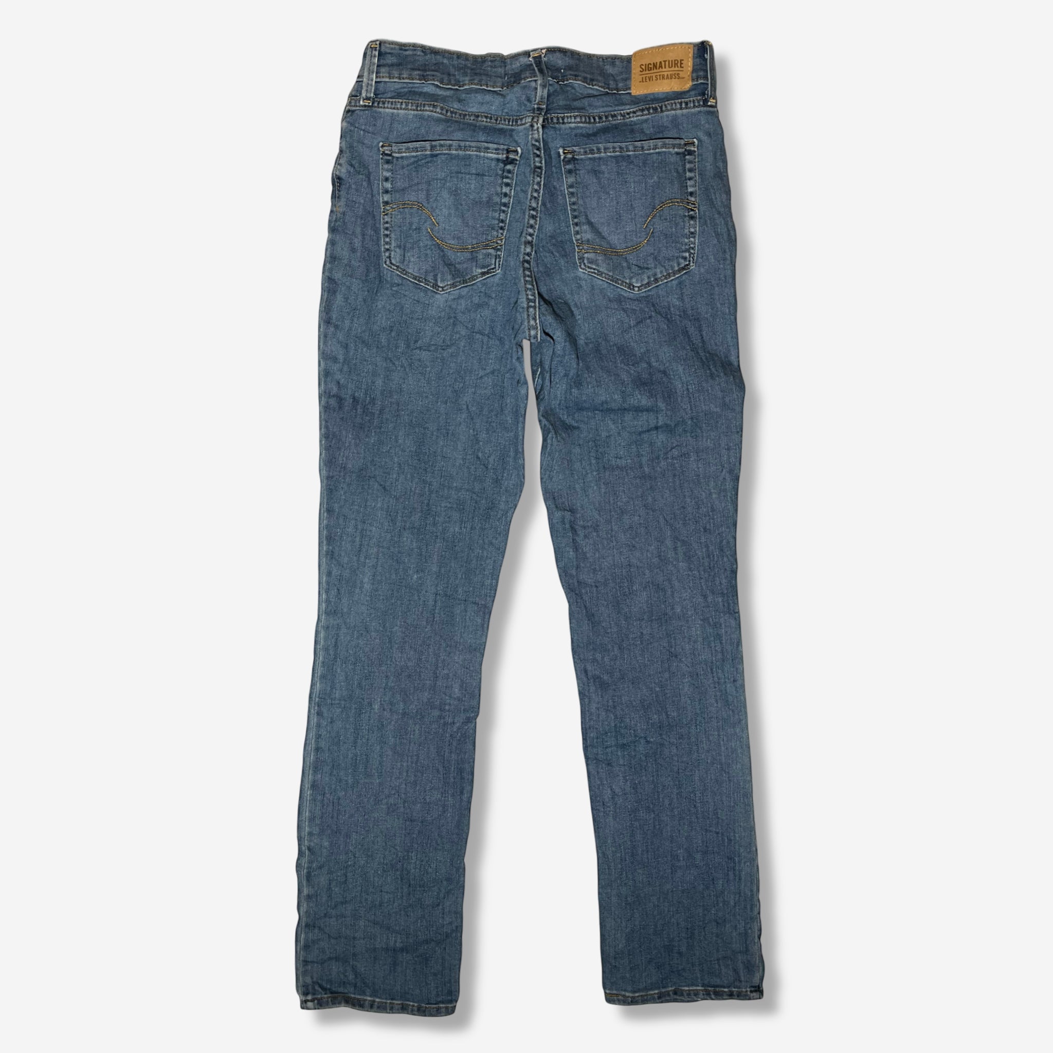 Mid Rise Straight Jeans (W29 x L32) - Evinto