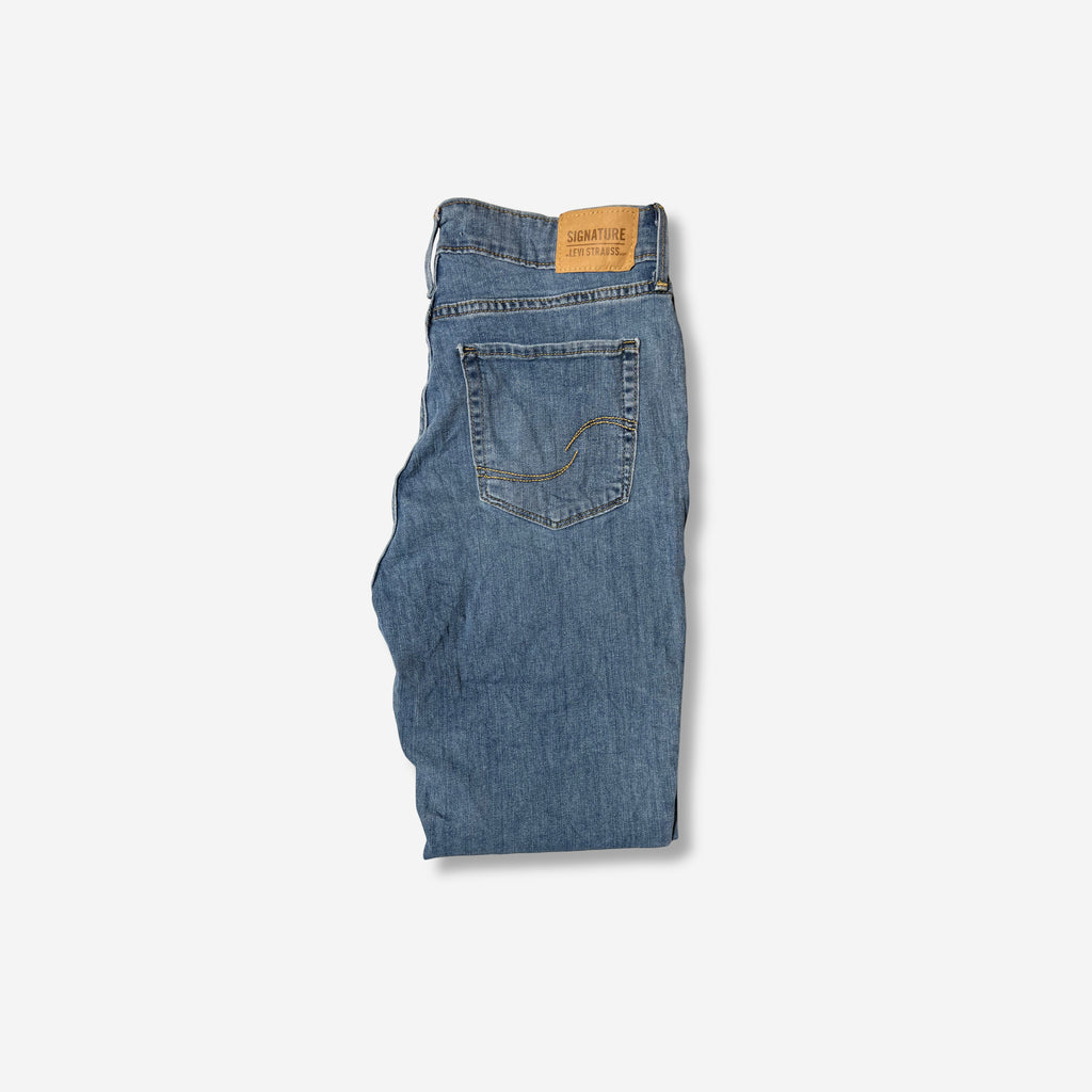 Mid Rise Straight Jeans (W29 x L32) - Evinto