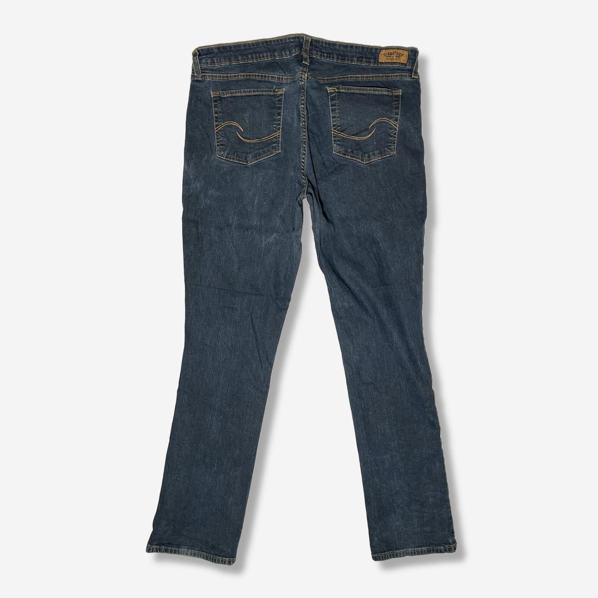 Mid Rise Straight Jeans (W34 x L32) - Evinto