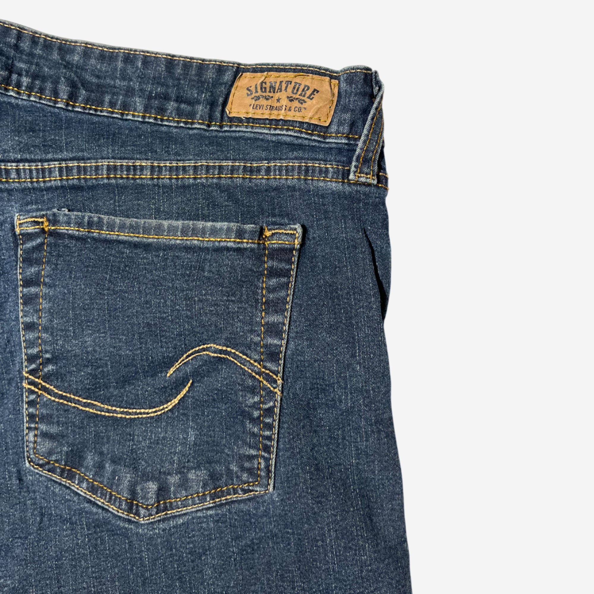 Mid Rise Straight Jeans (W34 x L32) - Evinto