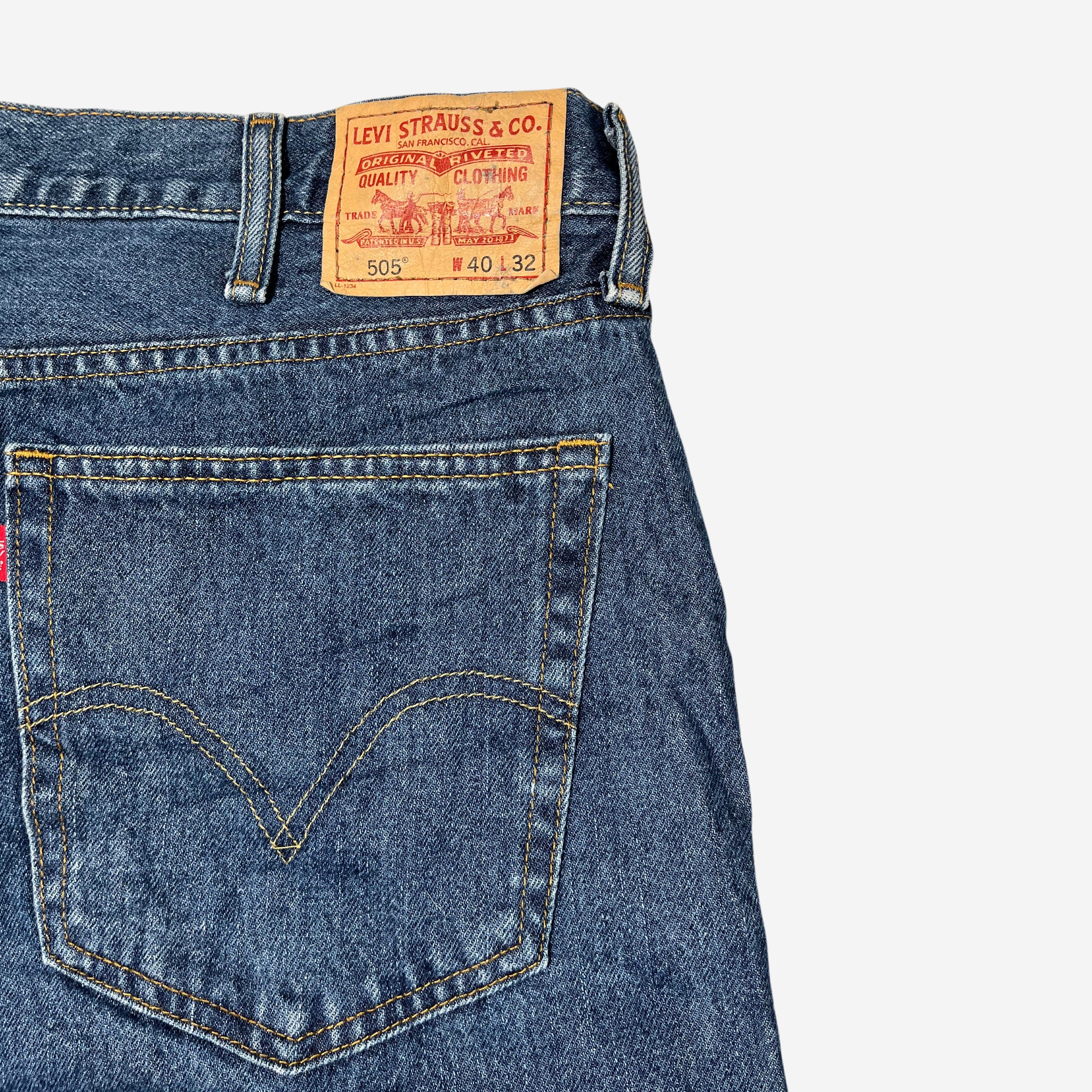 505' Straight Fit Jeans (W40 x L30) - Evinto