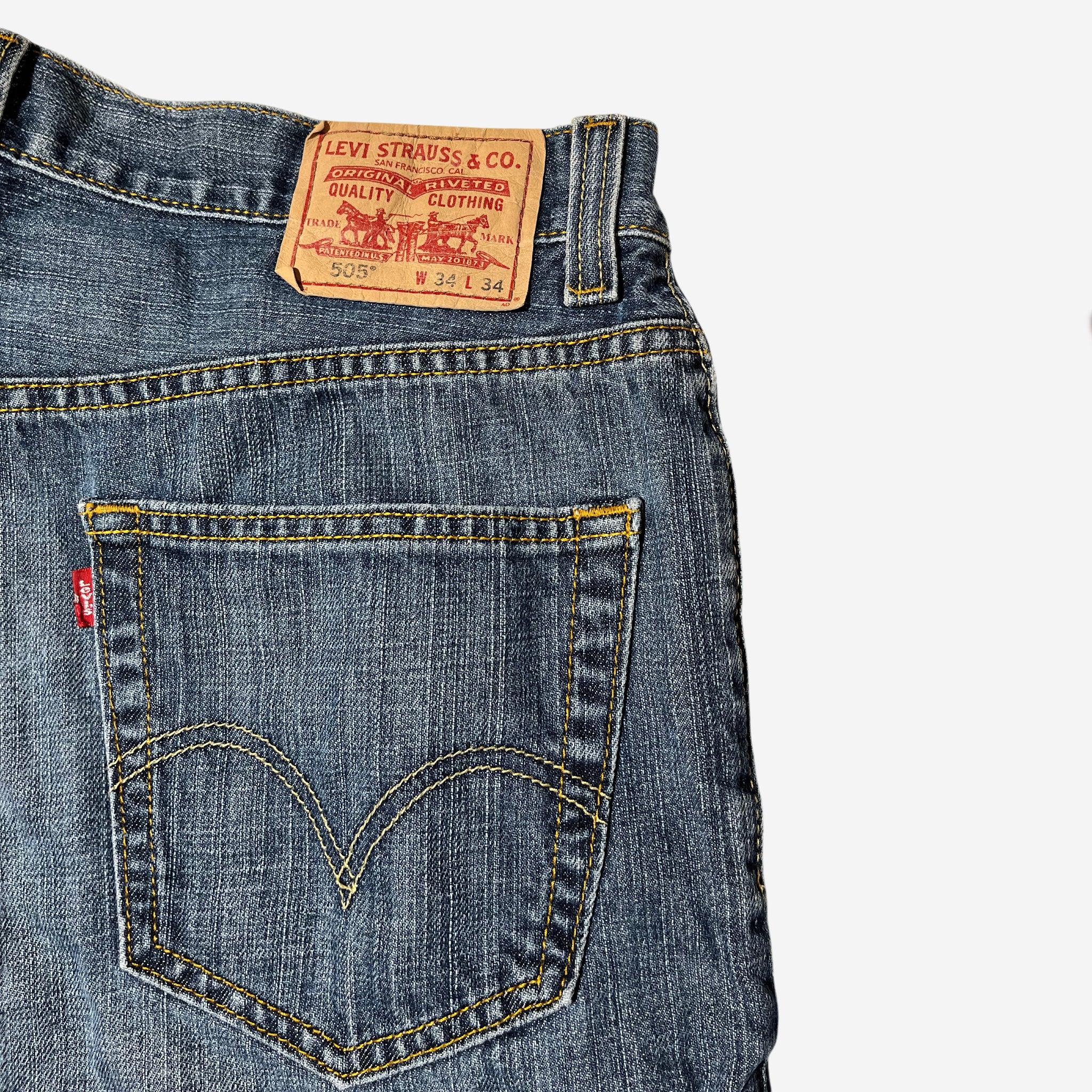 505' Regular Fit Jeans (W34 x L34) - Evinto