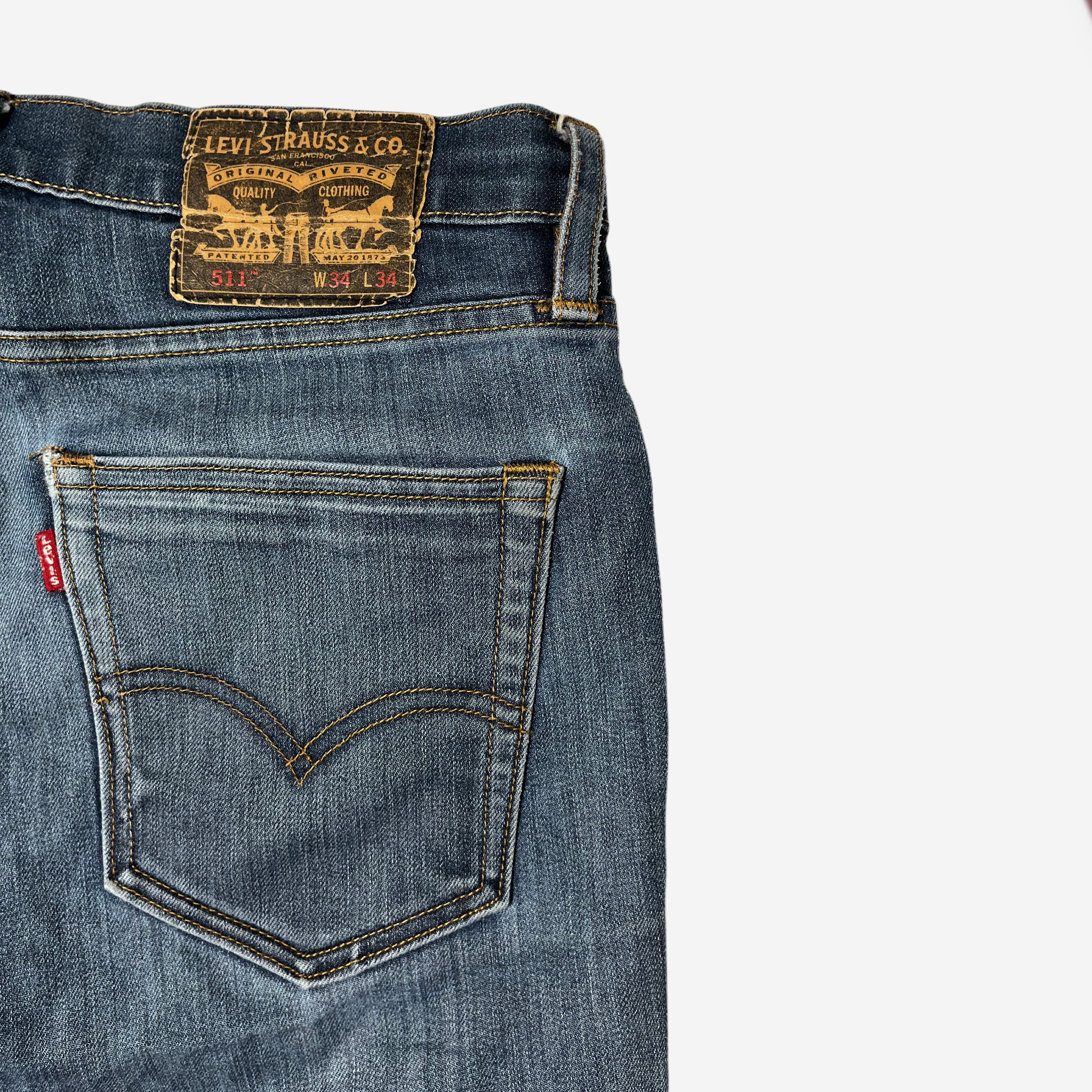 511' Slim Fit Selvedge Jeans (W34 x L34) - Evinto
