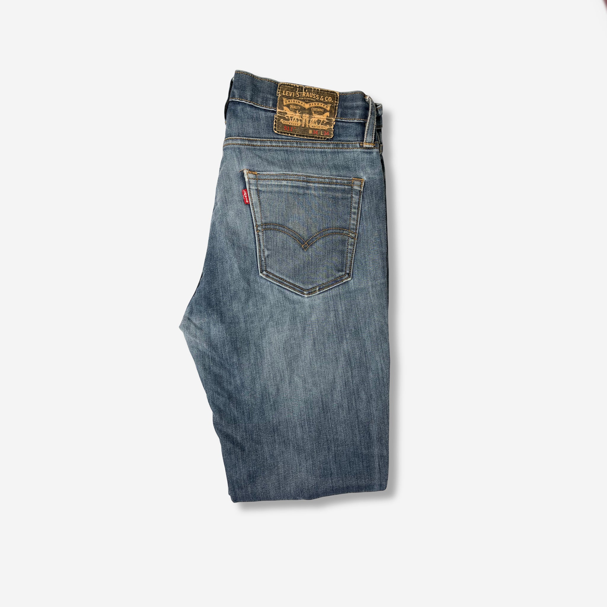511' Slim Fit Selvedge Jeans (W34 x L34) - Evinto