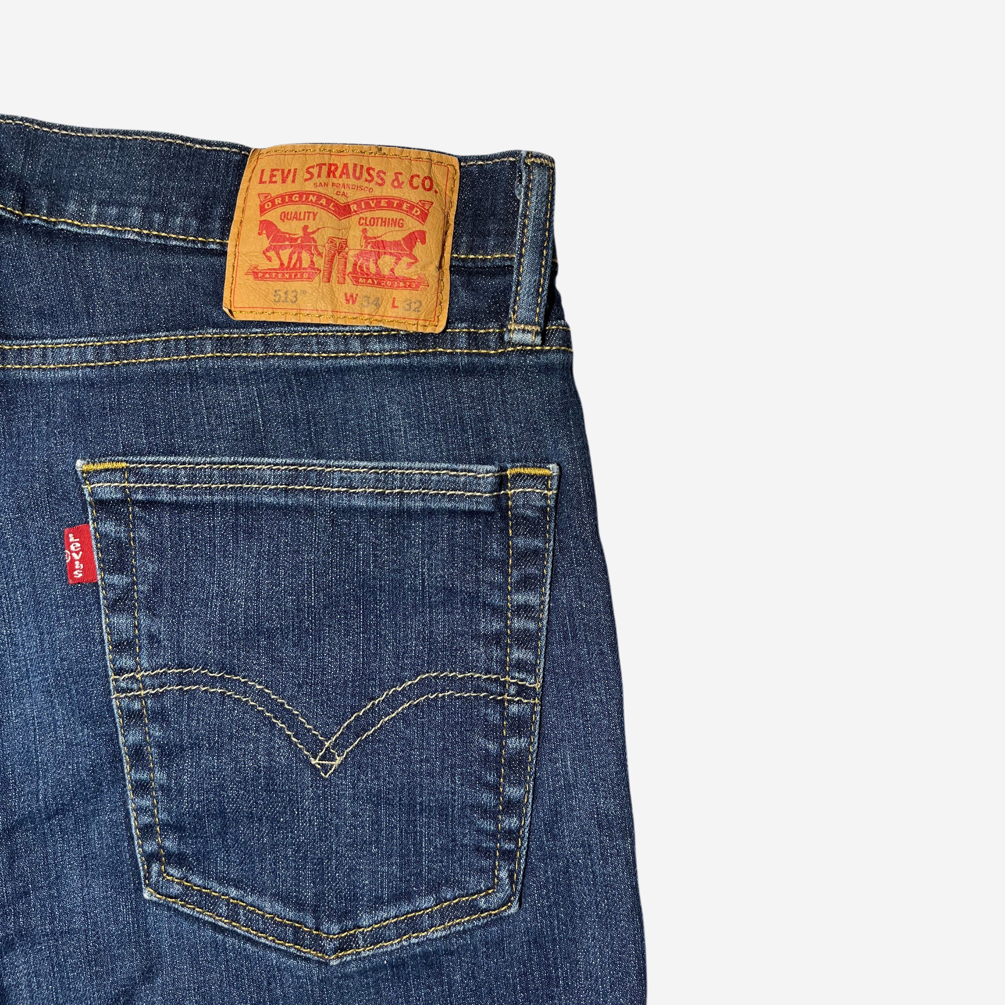 513' Slim Straight Fit Jeans (W34 x L32)