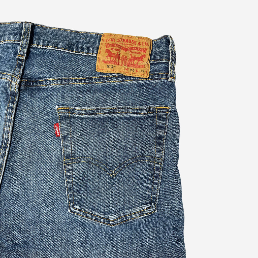 513' Slim Straight Fit Jeans (W34 x L32)