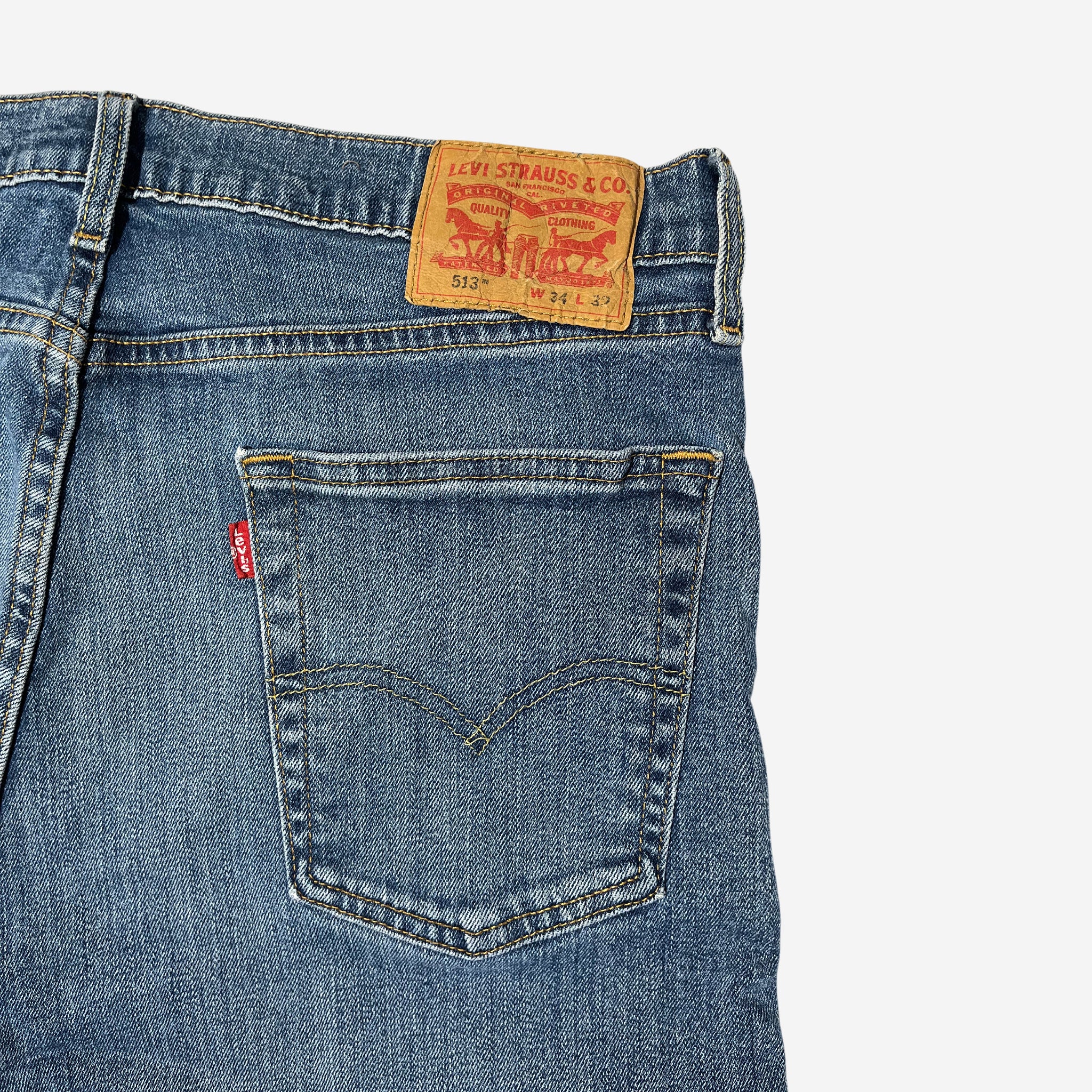 513' Slim Straight Fit Jeans (W34 x L32)