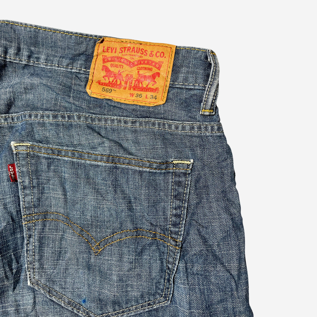 569' Loose Straight Fit Jeans (W36 x L34) - Evinto