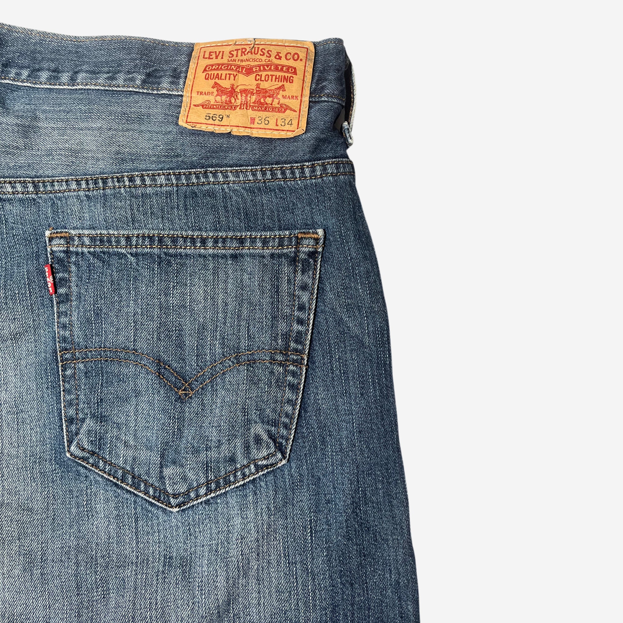 569' Loose Straight Fit Jeans (W36 x L34)