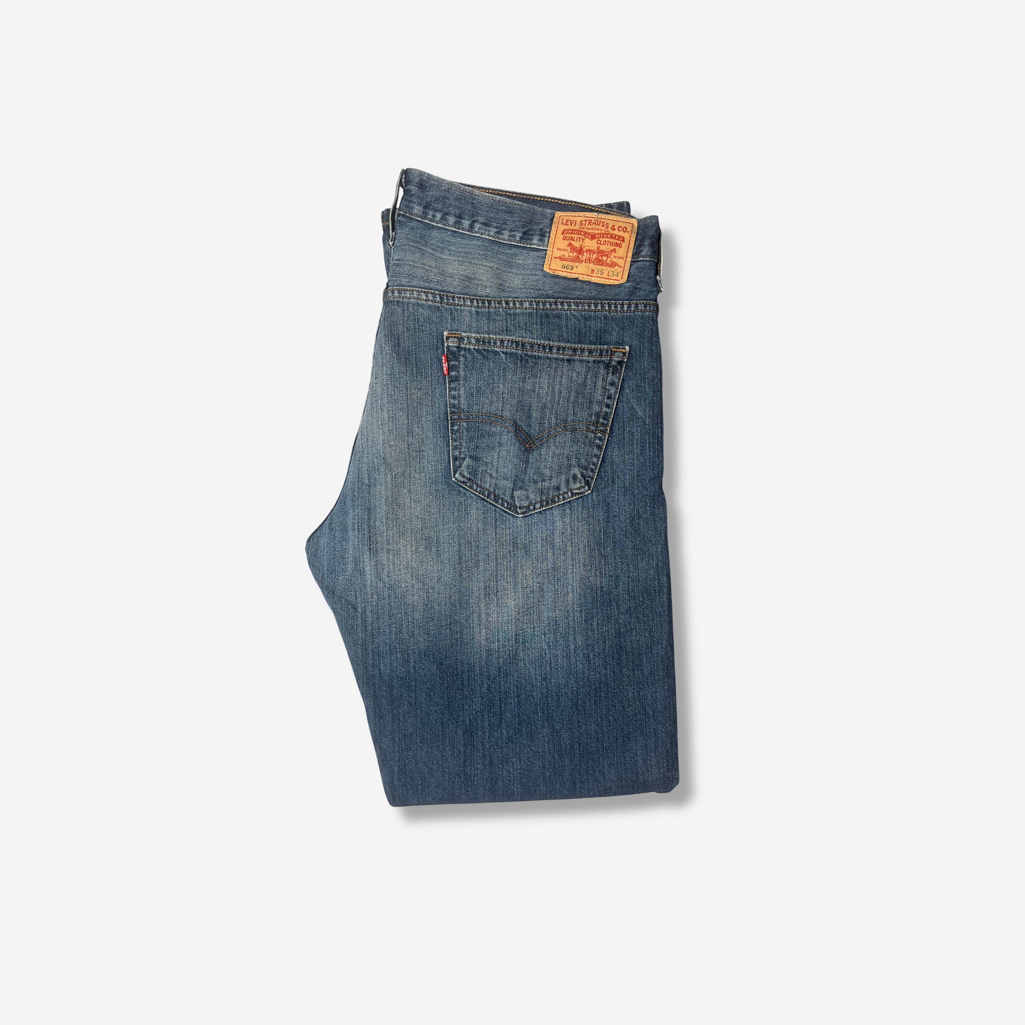 569' Loose Straight Fit Jeans (W36 x L34)