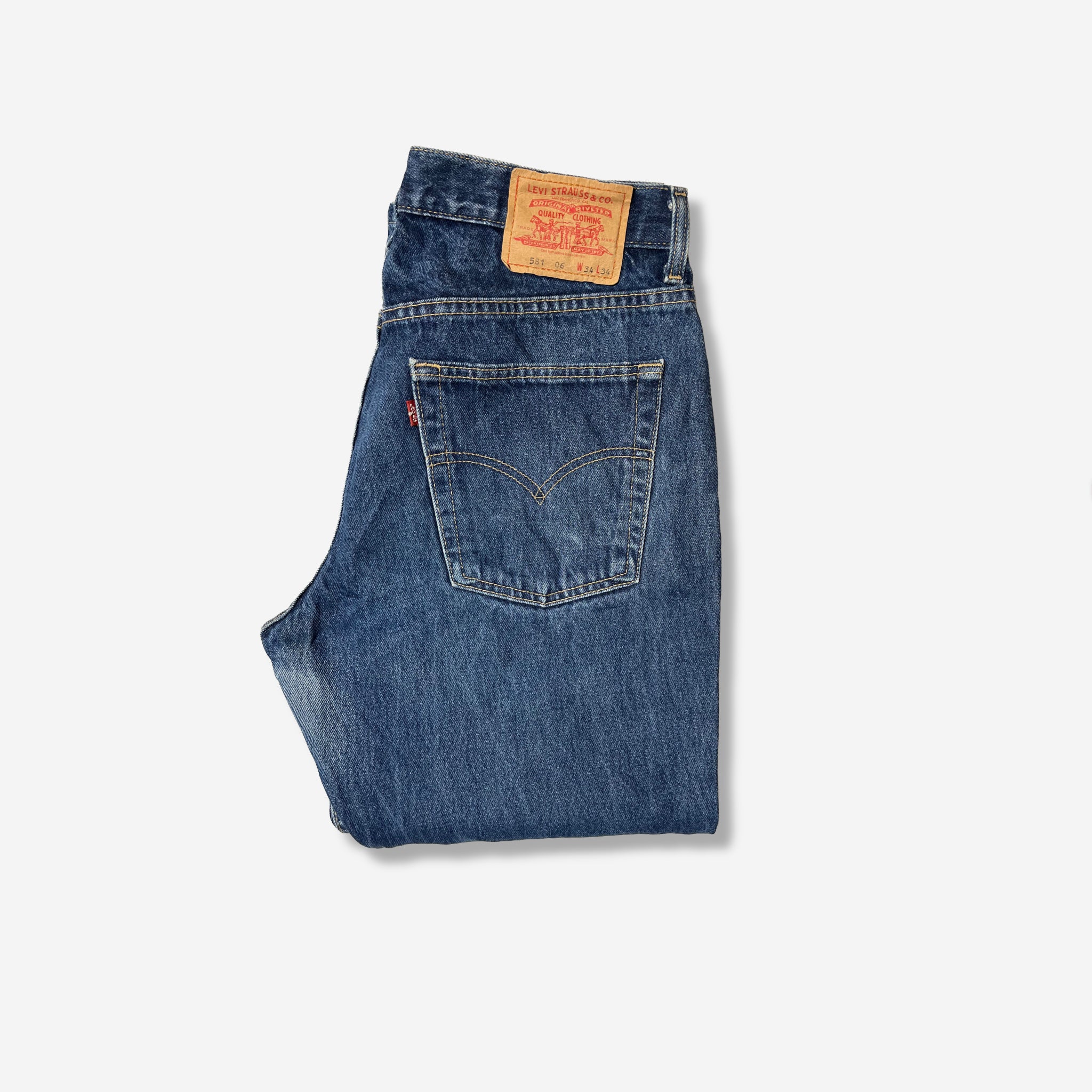 581' Relaxed Straight Fit Jeans (W34 x L34) - Evinto