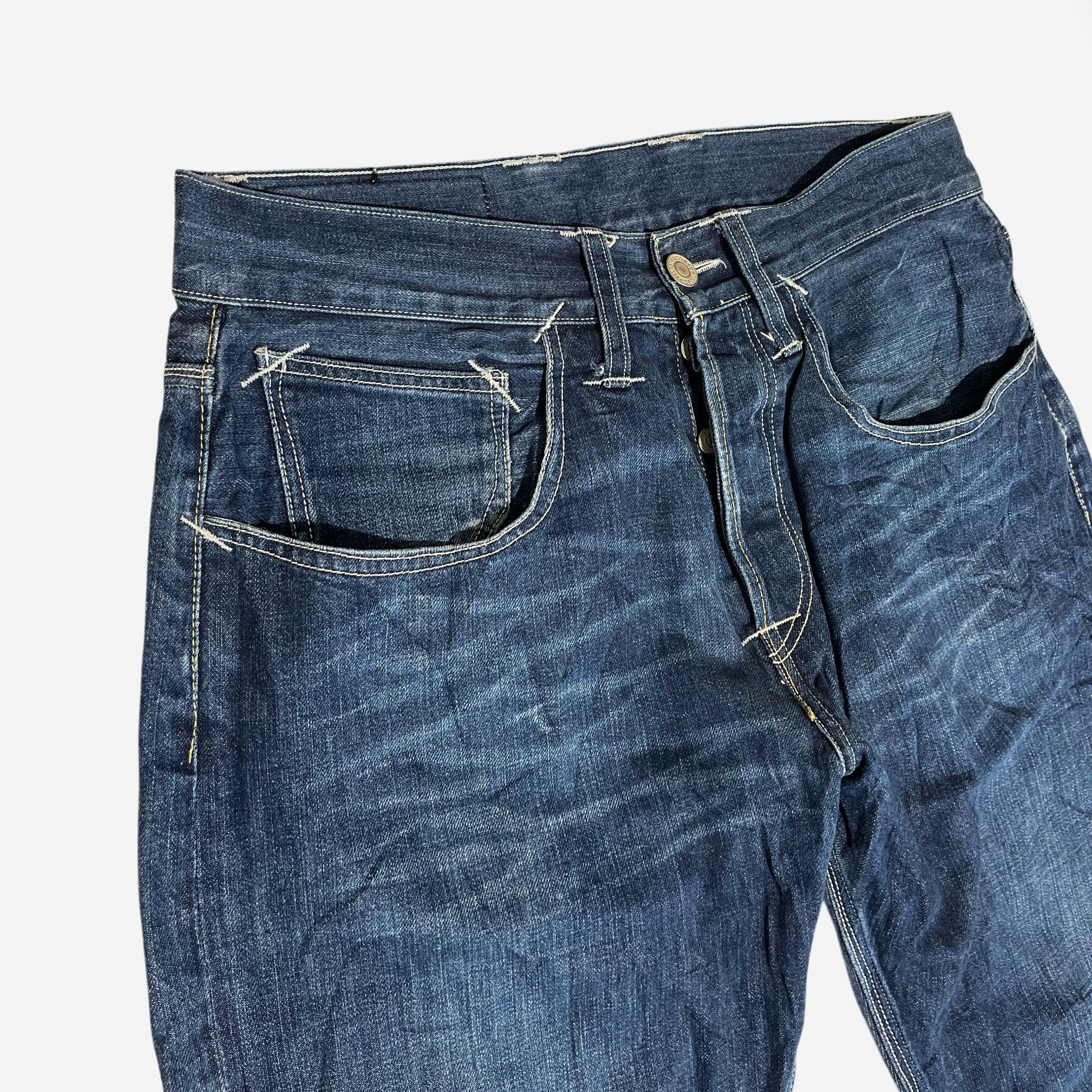 Straight Slim Jeans (W32 x L34) - Evinto