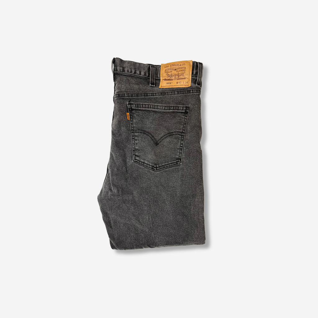 603' Straight Fit Vintage Jeans (W40 x L34) - Evinto