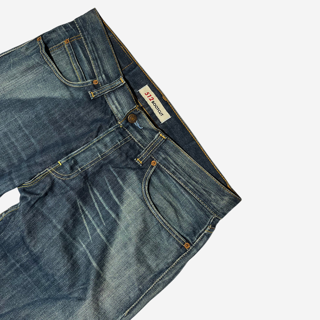 512' "Unique Wash" Bootcut Jeans (W36 x L34)
