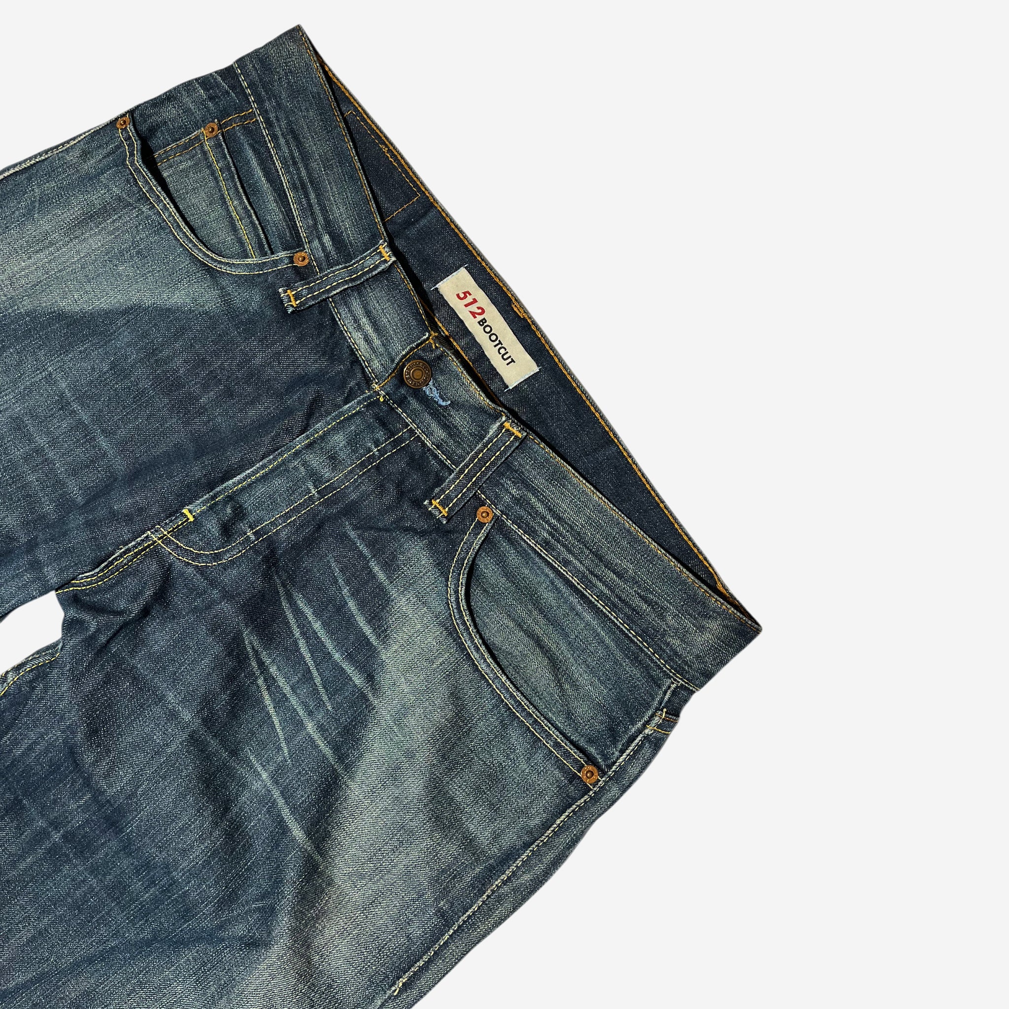 512' "Unique Wash" Bootcut Jeans (W36 x L34)