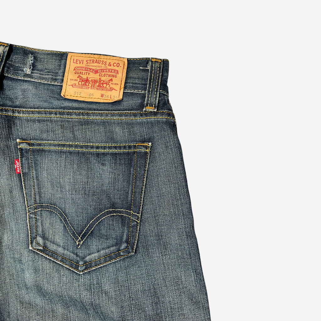 512' "Unique Wash" Bootcut Jeans (W36 x L34)
