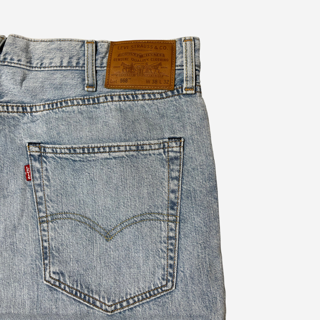 568' Loose Straight Jeans (W38 x L32) - Evinto