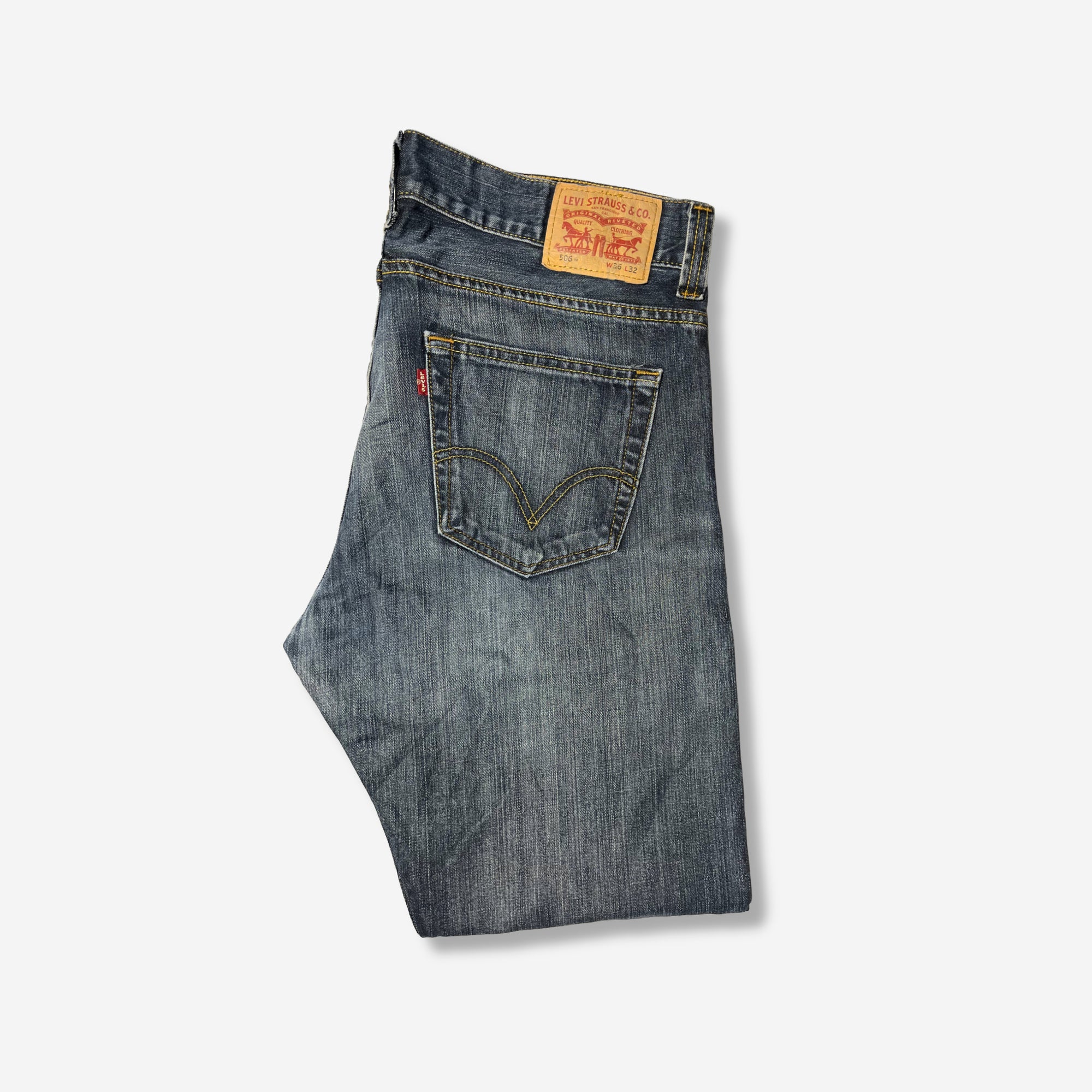 506' Straight Fit Jeans (W36 x L32) - Evinto