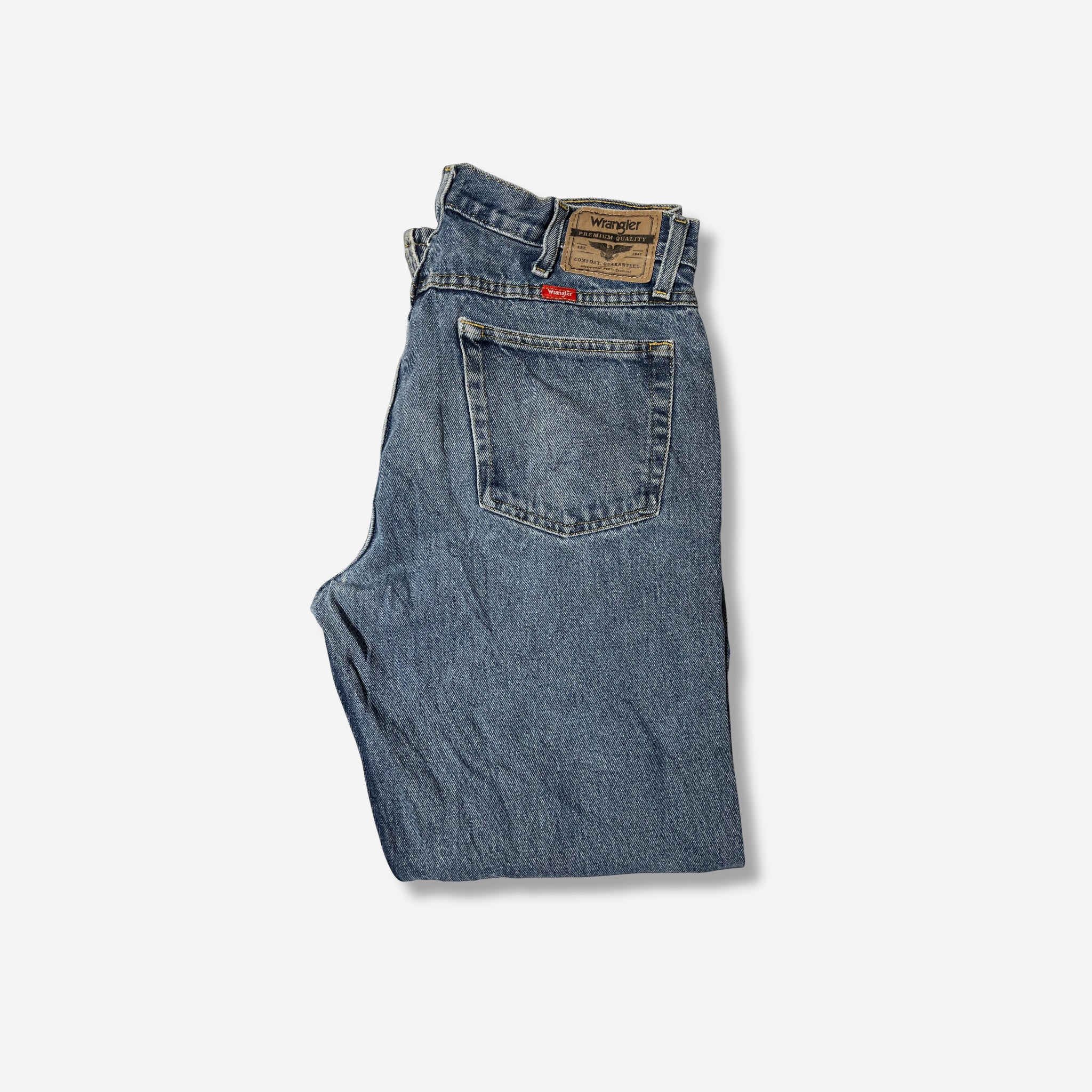 Relaxed Straight Fit Jeans (W36 x L33) - Evinto